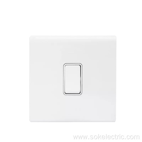 16AX250V 1Gang 1Way Switch White light switch botton